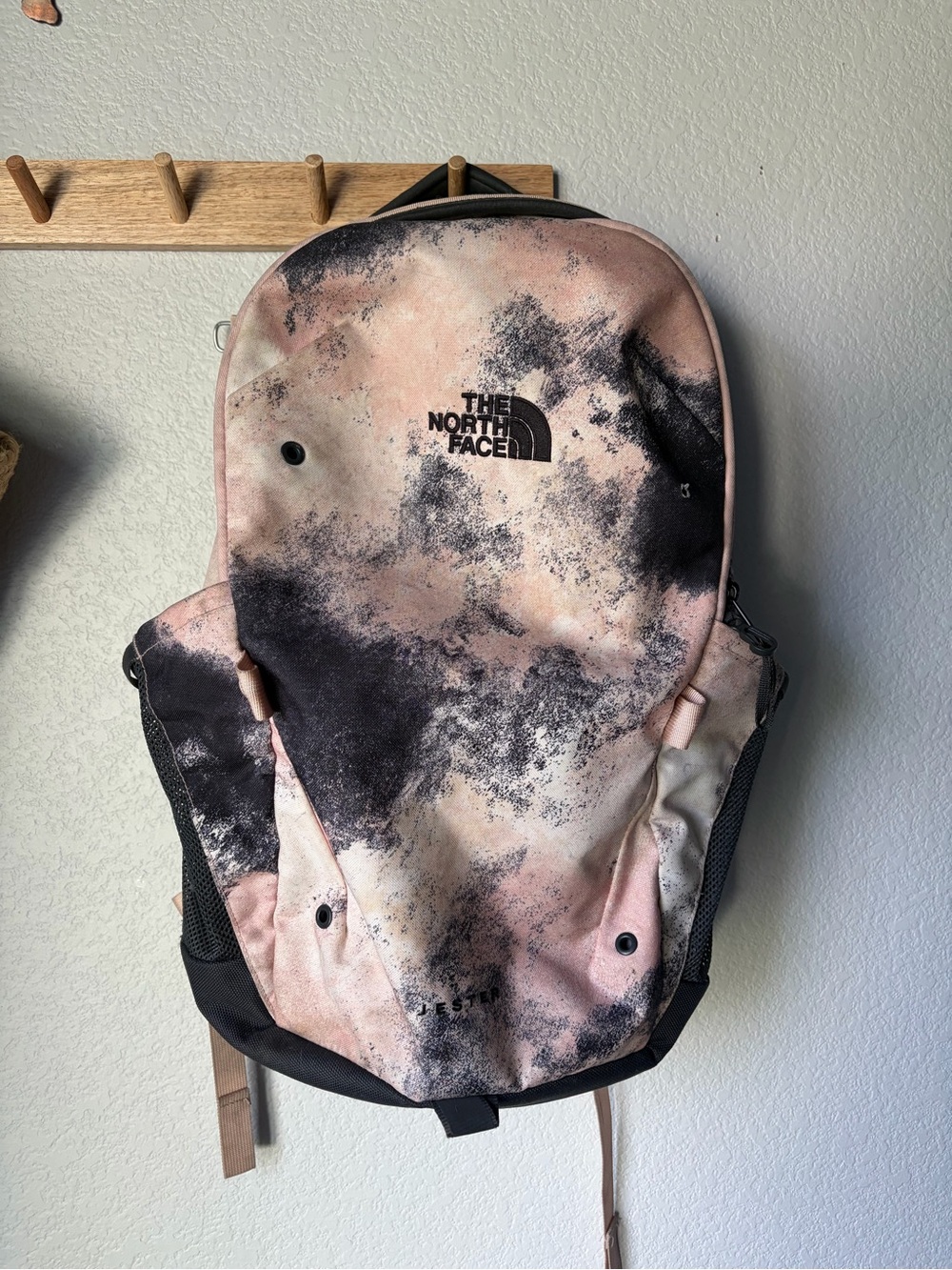 The North Face Jester Backpack in the Pink Moss Faded